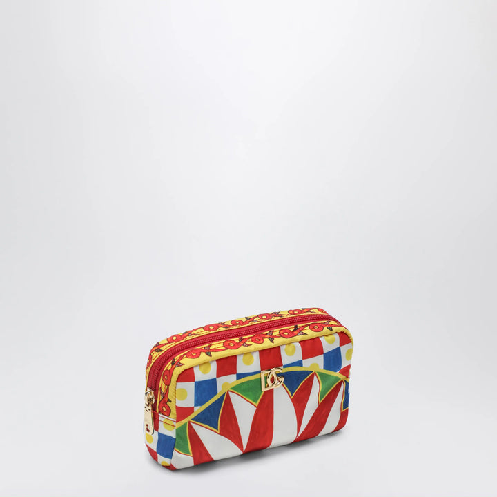 Dolce&amp;Gabbana - Pochette with Sicilian cart print Brand Apparel &amp; Accessories TU