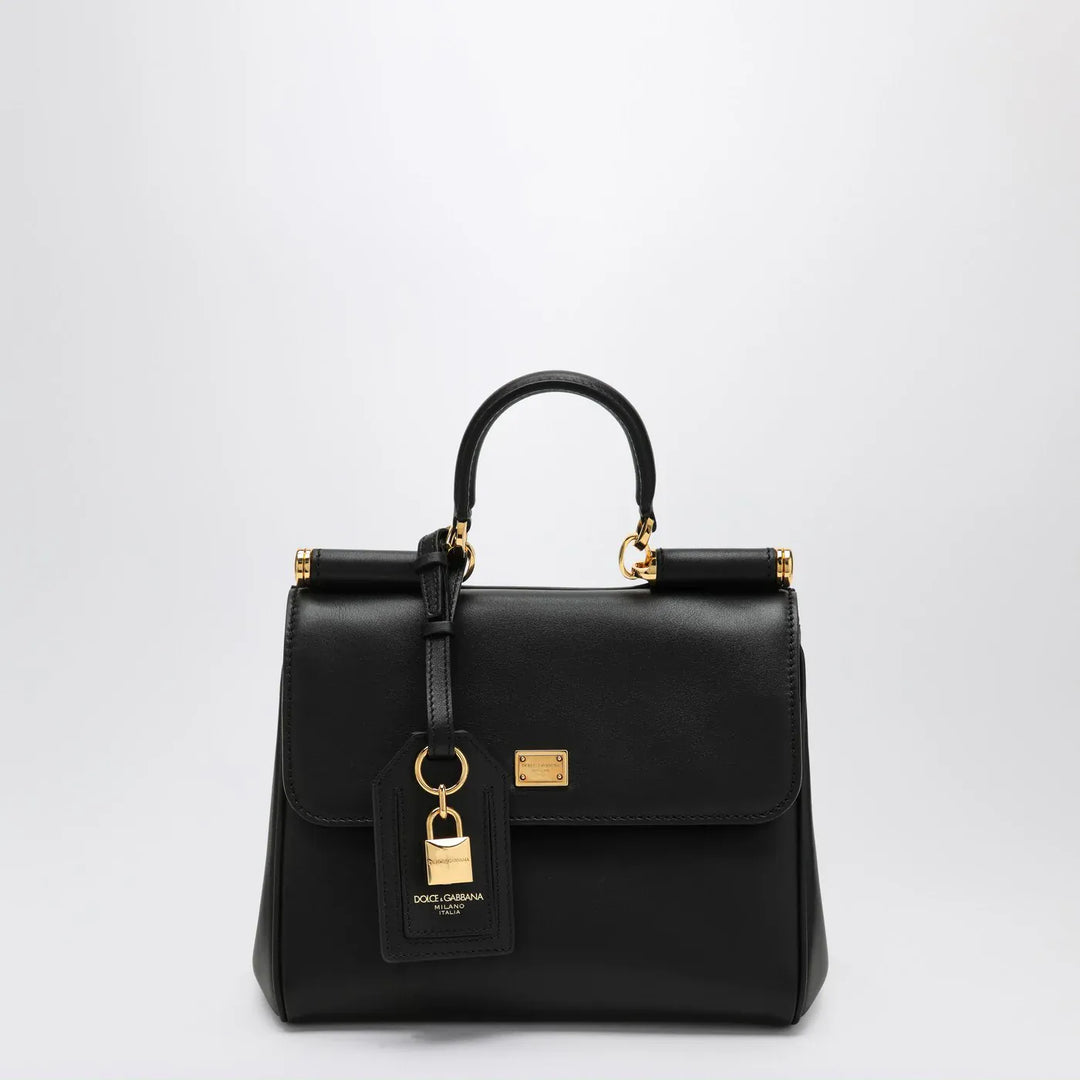 Dolce&amp;Gabbana - Shoulder bag My Sicily in black leather Brand Apparel &amp; Accessories TU