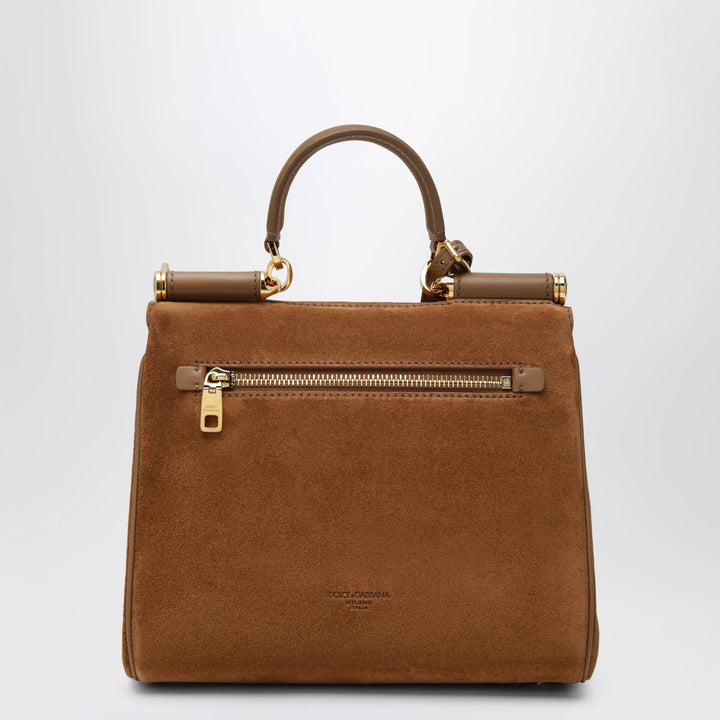 Dolce&amp;Gabbana - Small My Sicily Bag in Camel Split Leather Brand Apparel &amp; Accessories U