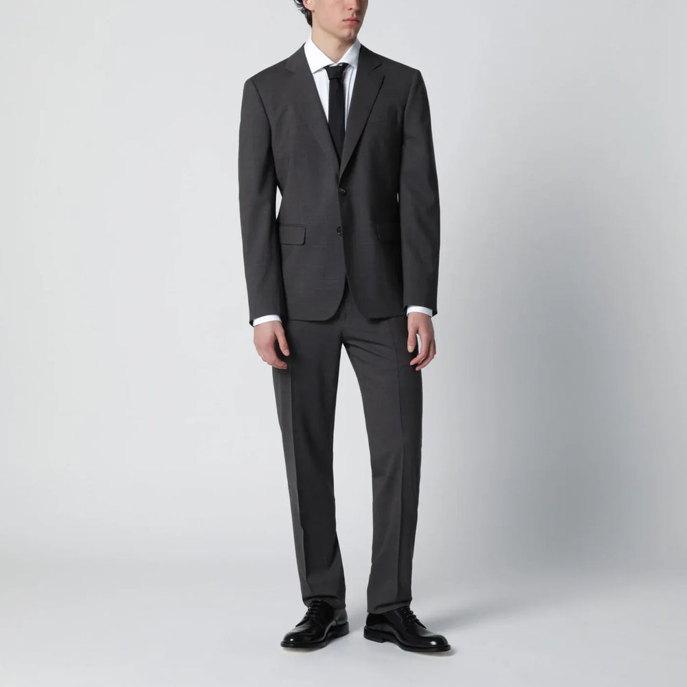 Dsquared2 - Grey single-breasted suit in wool blend Brand Apparel & Accessories 46 IT