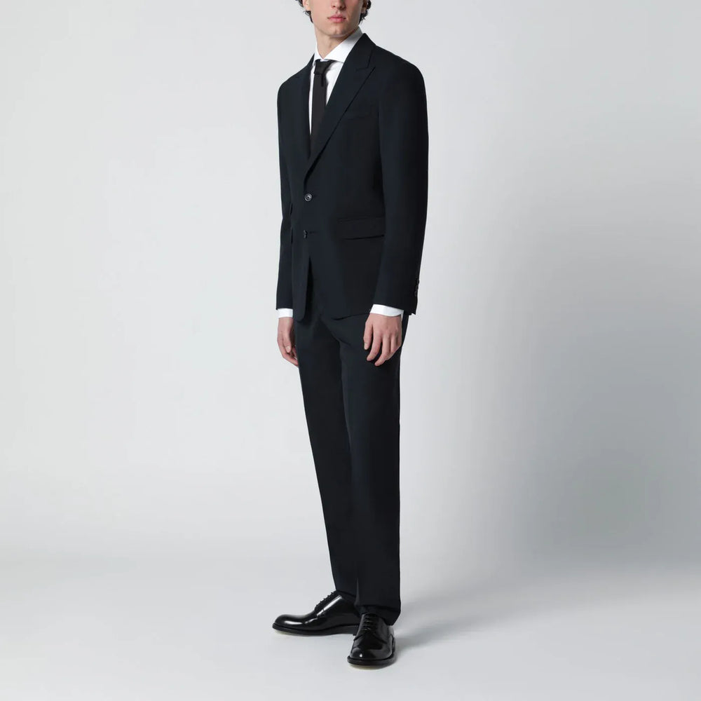 Dsquared2 - Navy blue single-breasted suit in wool blend Brand Apparel & Accessories 48 IT