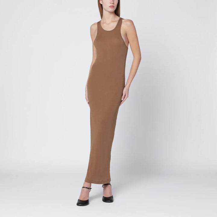 Entire Studios - Sand-colored sleeveless cotton-blend dress Brand Apparel &amp; Accessories L