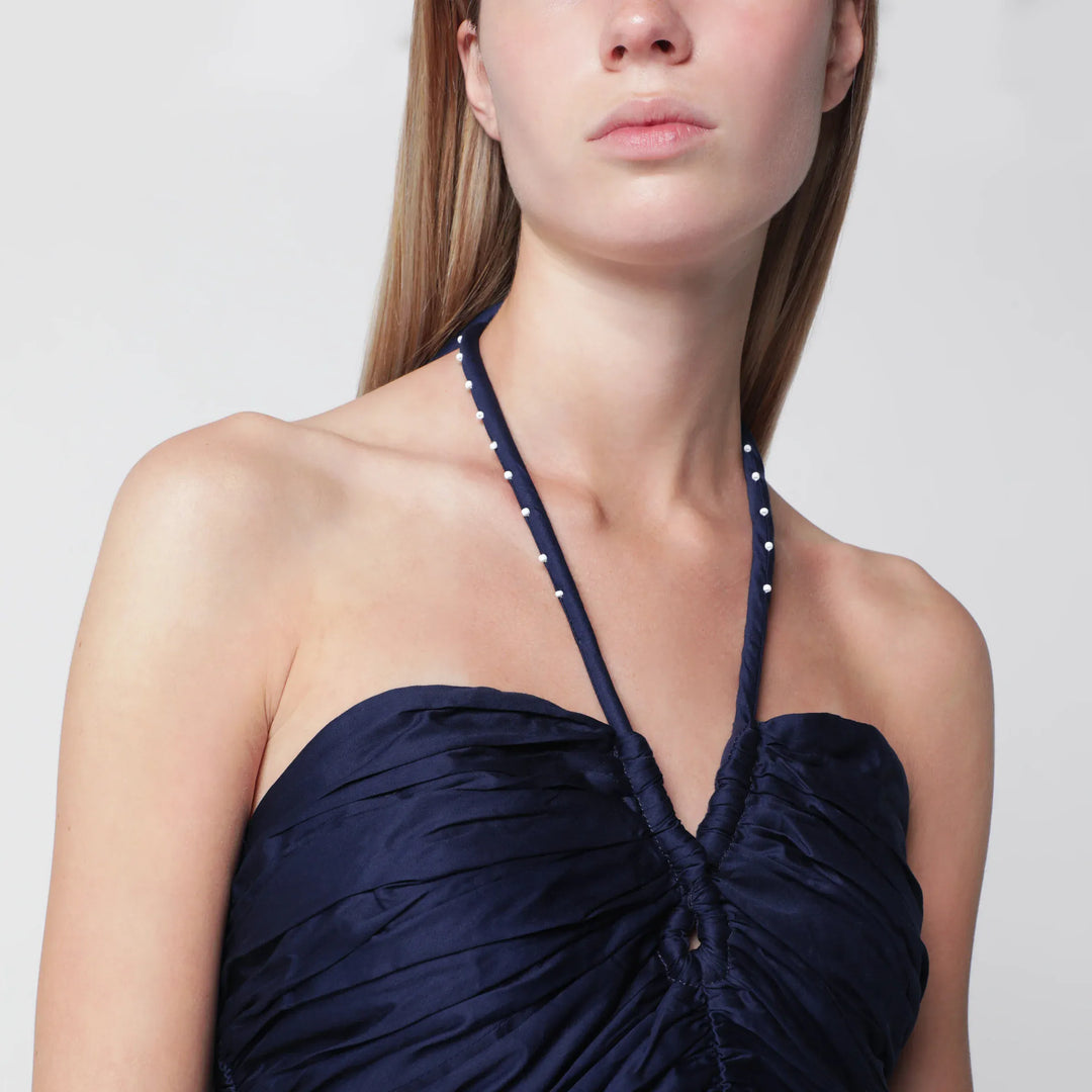 FARM Rio - Navy blue Richelieu midi dress with embroidery Brand Apparel &amp; Accessories