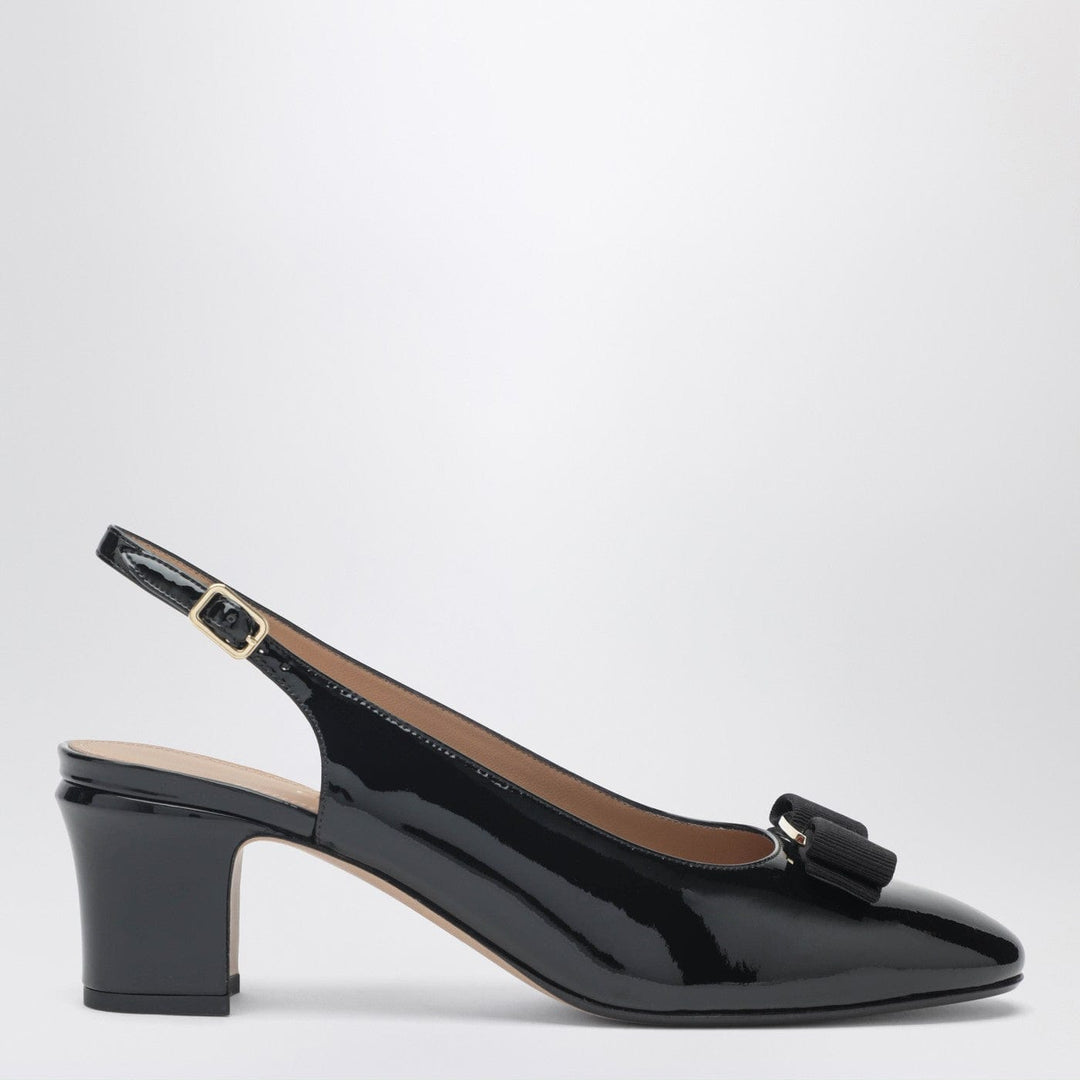 Apparel & Accessories Ferragamo - Black Vara bow slingback shoes Brand