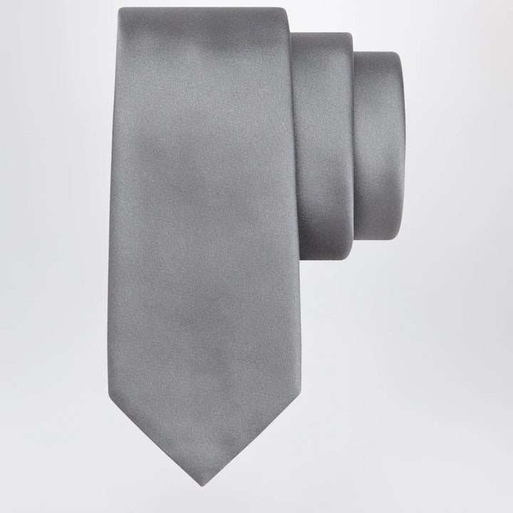 Ferragamo - Grey Silk Tie Brand Apparel &amp; Accessories U