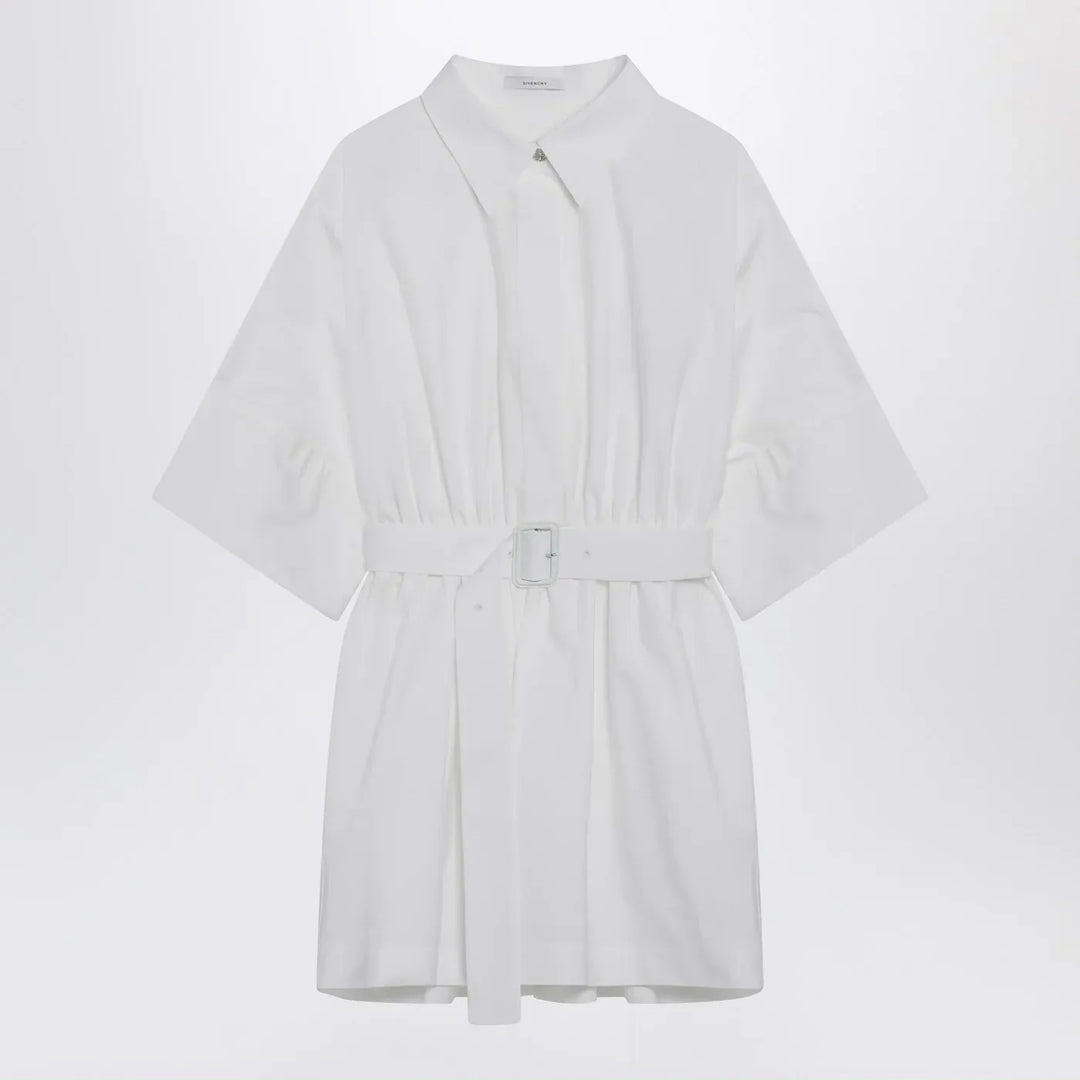 Givenchy - Mini chemisier dress in white poplin Brand Apparel &amp; Accessories 38  FR