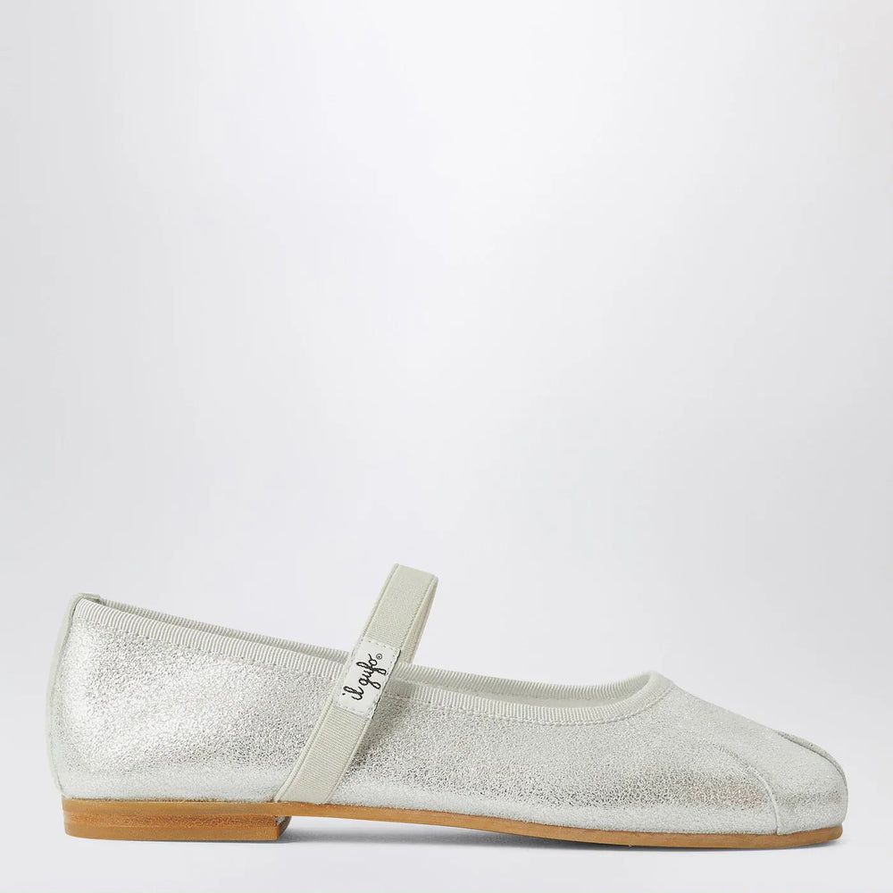 Il Gufo - Silver ballet flats with elastic strap Brand Apparel & Accessories 36