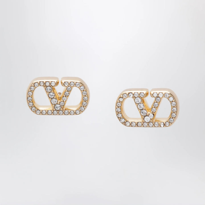 Valentino Garavani - Gold-tone VLogo Signature earrings with Swarovski crystals Brand Apparel &amp; Accessories > Jewelry