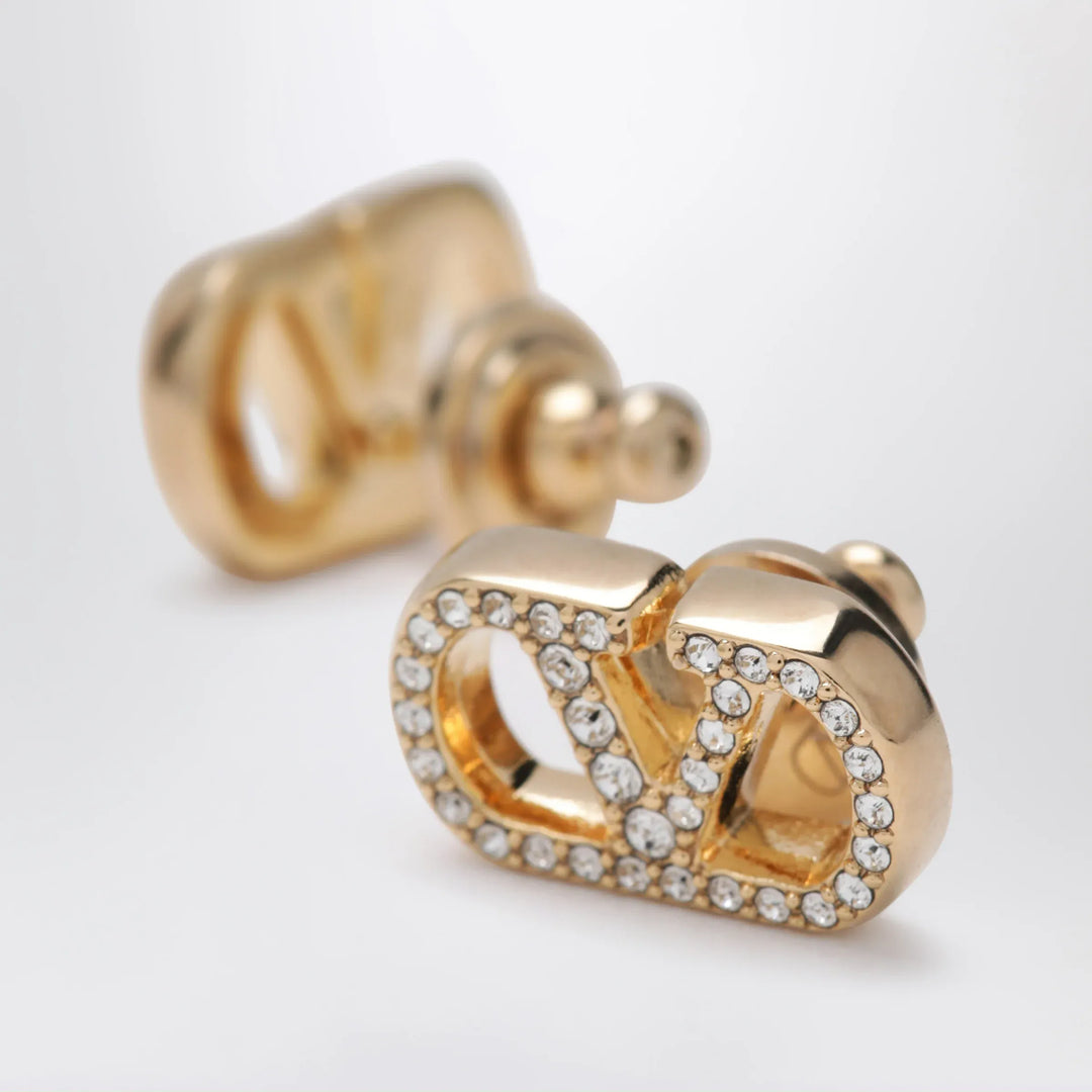 Valentino Garavani - Gold-tone VLogo Signature earrings with Swarovski crystals Brand Apparel &amp; Accessories > Jewelry TU