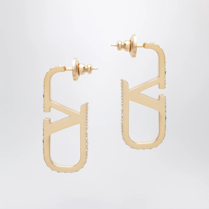 Valentino Garavani - Gold-tone VLogo Signature earrings with Swarovski crystals Brand Apparel &amp; Accessories > Jewelry TU