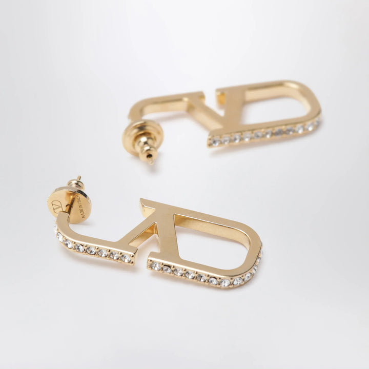 Valentino Garavani - Gold-tone VLogo Signature earrings with Swarovski crystals Brand Apparel &amp; Accessories > Jewelry TU