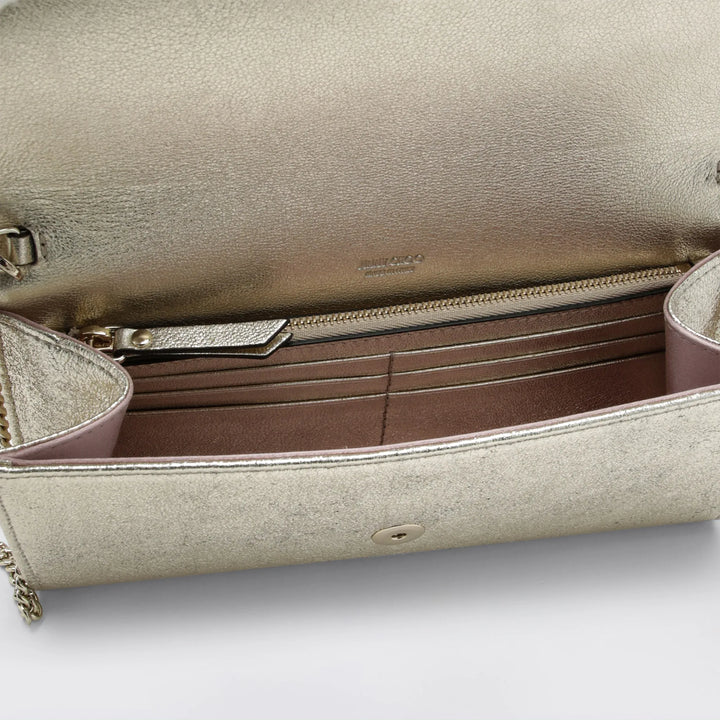Jimmy Choo - Emmie Brilliance fabric clutch in platinum ice Brand Apparel &amp; Accessories U