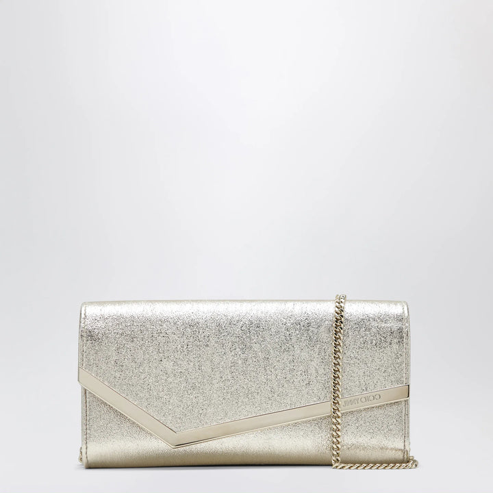 Jimmy Choo - Emmie Brilliance fabric clutch in platinum ice Brand Apparel &amp; Accessories U