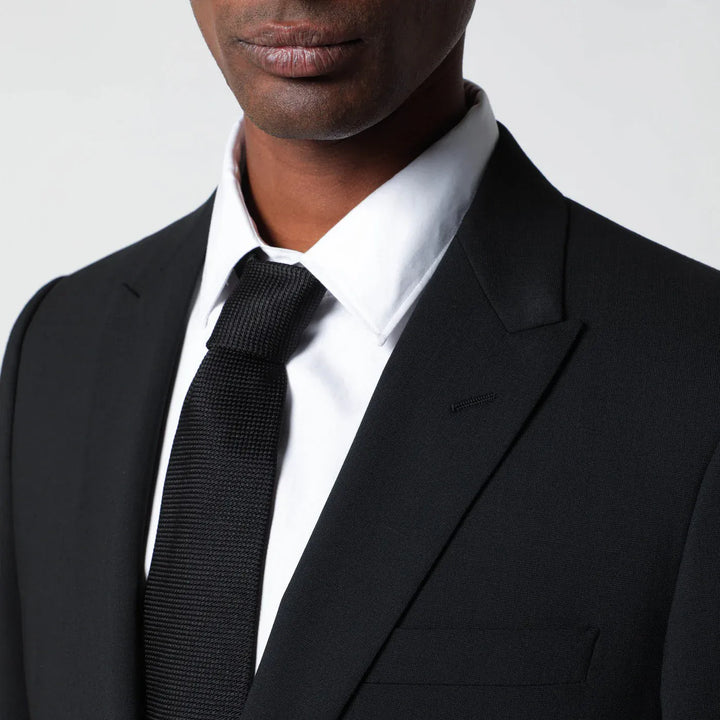 Lardini - Black single-breasted wool-blend suit Brand Apparel &amp; Accessories