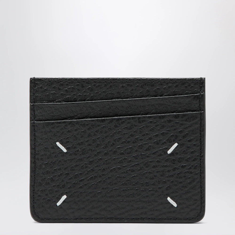 Maison Margiela - Black Four Stitches calfskin card holder Brand Apparel & Accessories TU