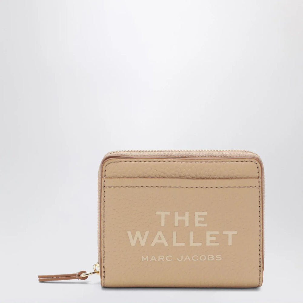 Marc Jacobs - Mini beige full-grain leather wallet Brand Apparel & Accessories TU