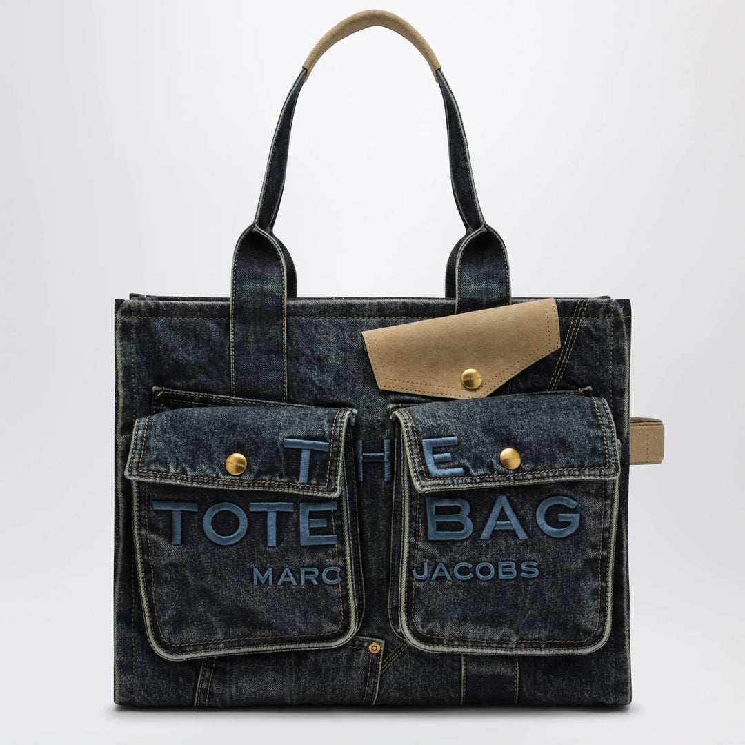 Marc Jacobs - The Cargo Tote Bag large in denim and suede Brand Apparel & Accessories TU