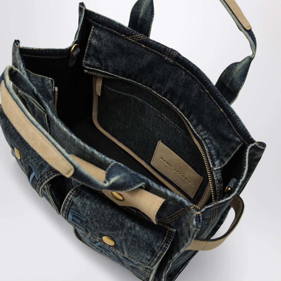 Marc Jacobs - The Cargo Tote Bag medium in denim and suede Brand Apparel &amp; Accessories TU