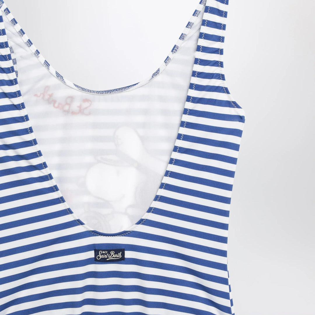 MC2 Saint Barth - Striped one-piece swimsuit with Snoopy Brand Apparel &amp; Accessories