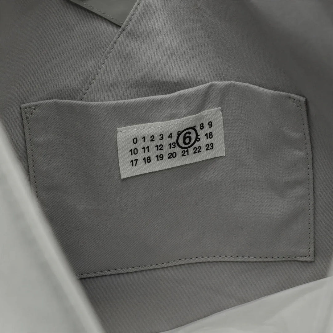 MM6 Maison Margiela - Medium Japanese bag in silver eco-leather Brand Apparel &amp; Accessories TU