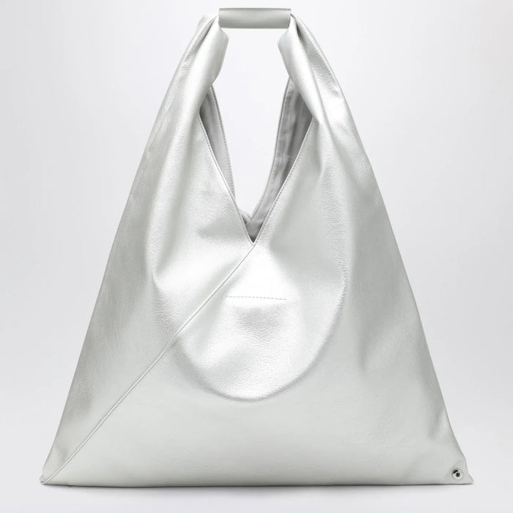 MM6 Maison Margiela - Medium Japanese bag in silver eco-leather Brand Apparel &amp; Accessories TU