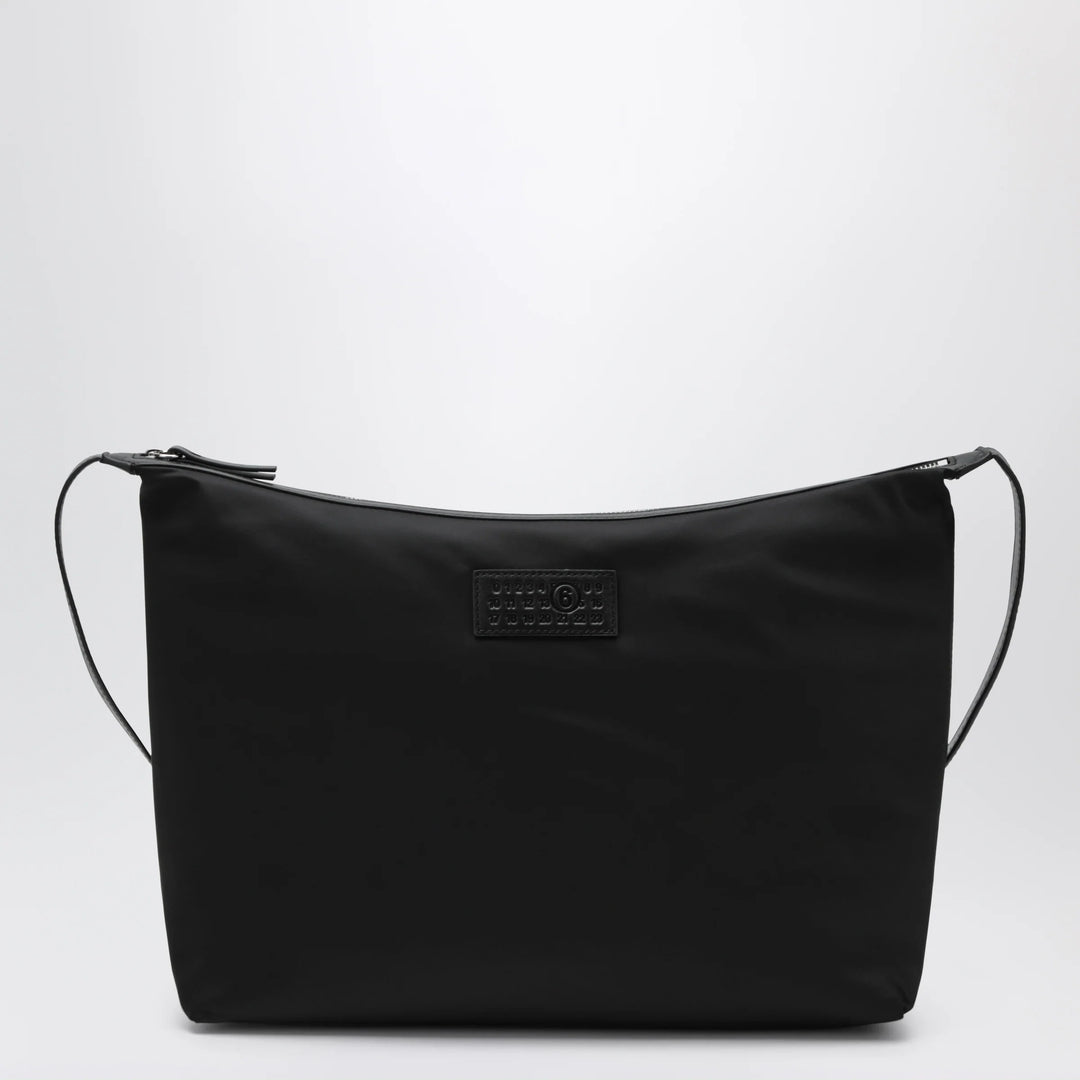 MM6 Maison Margiela - Numeric crossbody bag in nylon and leather black Brand Apparel &amp; Accessories TU