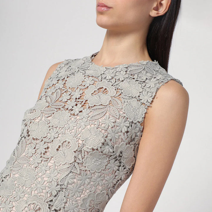 P.A.R.O.S.H. - Light grey lace midi dress Brand Apparel &amp; Accessories S