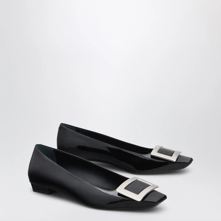 ROGER VIVIER - Belle Vivier black patent leather ballet flats Brand Apparel &amp; Accessories