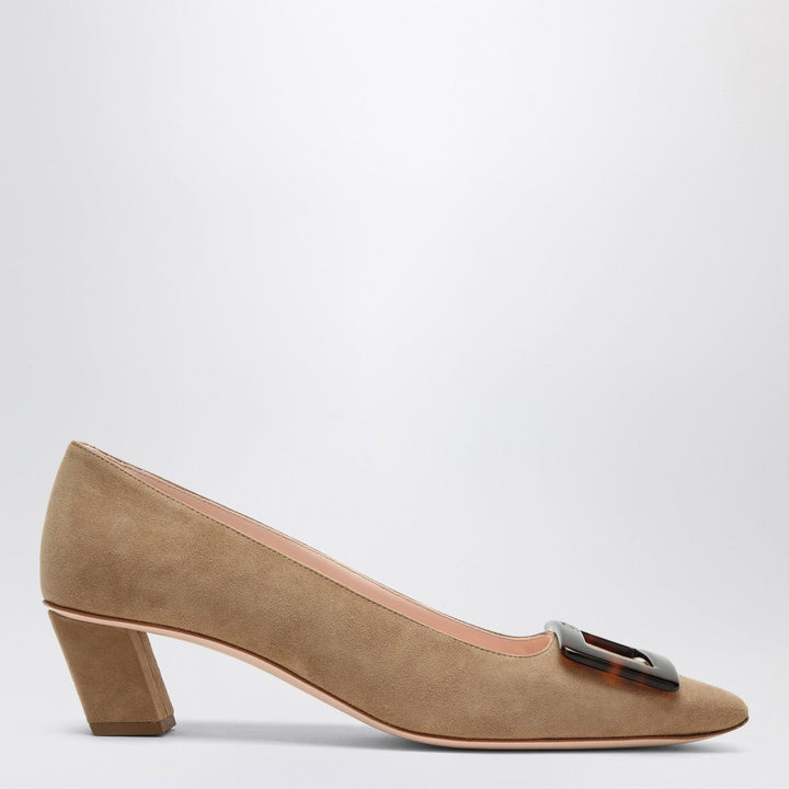 Apparel &amp; Accessories ROGER VIVIER - Belle Vivier tobacco suede Décolletté Brand