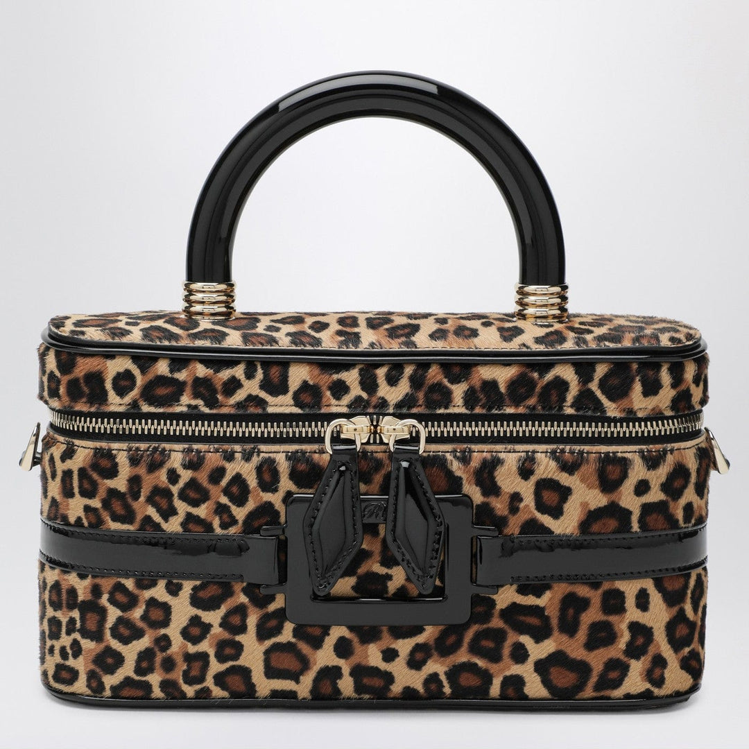 Apparel &amp; Accessories TU ROGER VIVIER - Belle Vivier Vanity bag leopard print pony skin Brand