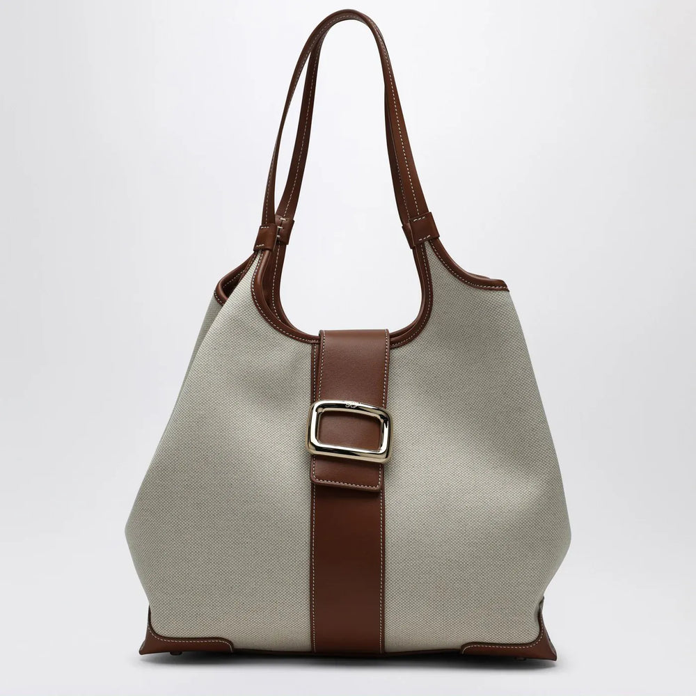 ROGER VIVIER - Viv' Choc Medium Shopping Bag natural coloured Brand Apparel & Accessories TU
