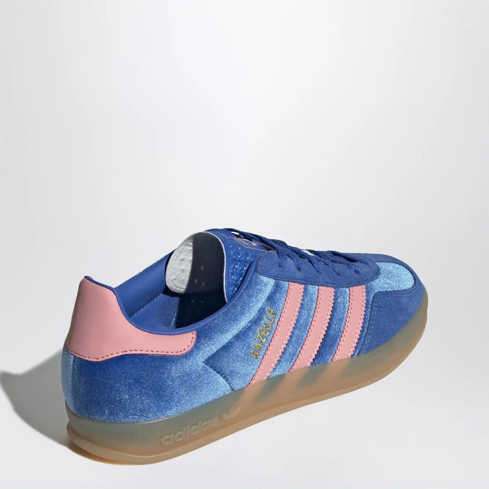 adidas Originals - Sneakers Gazelle Indoor Blue/Semi Pink Spark/Gum Brand Apparel & Accessories > Shoes 5 UK