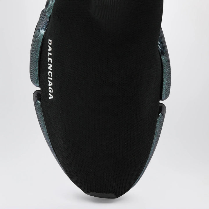 Balenciaga - Black/blue Speed 2.0 Iridescent knit sneakers Brand Apparel &amp; Accessories > Shoes