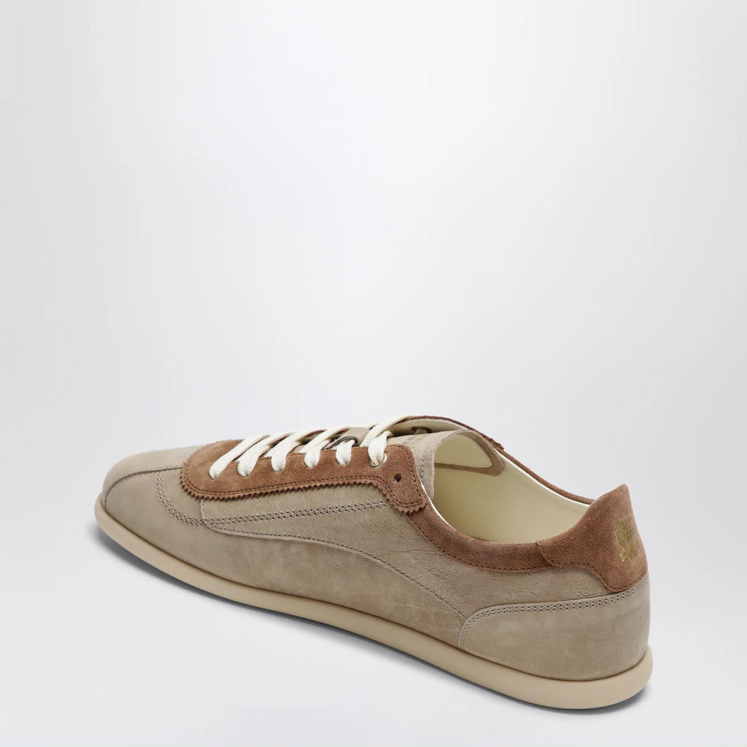 Brunello Cucinelli - Beige low-top suede lace-up sneakers Brand Apparel &amp; Accessories > Shoes
