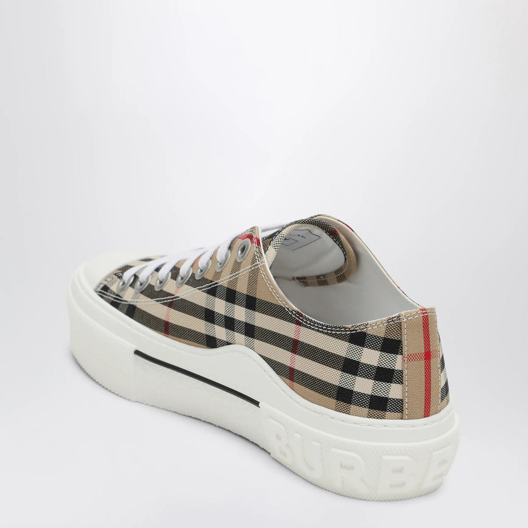 Burberry - Vintage Check Beige Sneakers Brand Apparel &amp; Accessories > Shoes