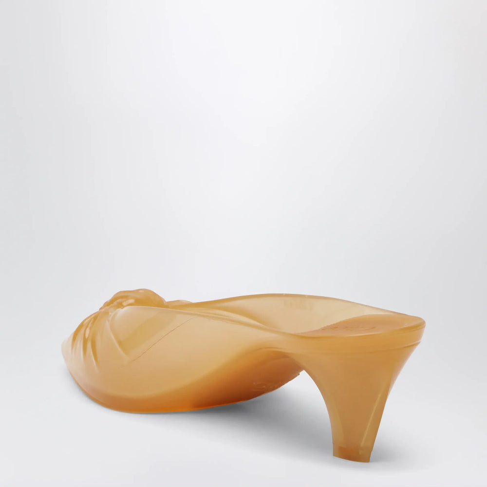 Chloé - Jelly mules with bow in orange TPU Brand Apparel & Accessories > Shoes