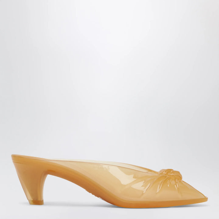 Chloé - Jelly mules with bow in orange TPU Brand Apparel &amp; Accessories > Shoes 37 IT