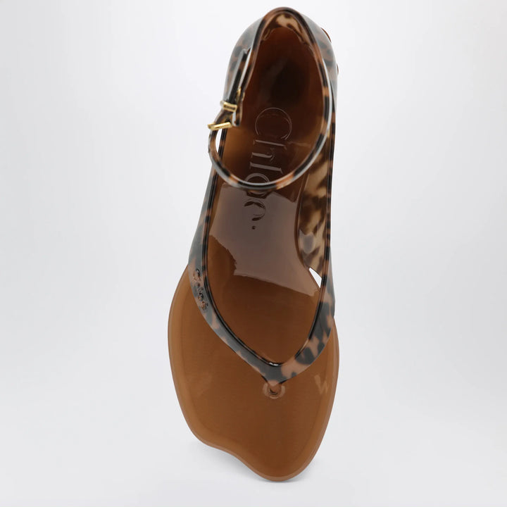Chloé - Jelly sandals in TPU with leopard print Brand Apparel &amp; Accessories > Shoes