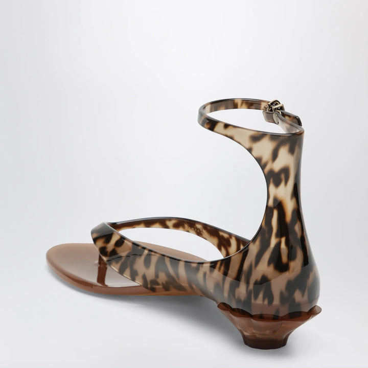 Chloé - Jelly sandals in TPU with leopard print Brand Apparel &amp; Accessories > Shoes