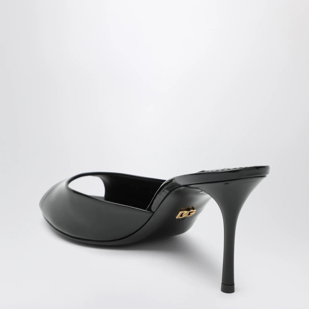 Dolce&Gabbana - Black Keira patent mules Brand Apparel & Accessories > Shoes