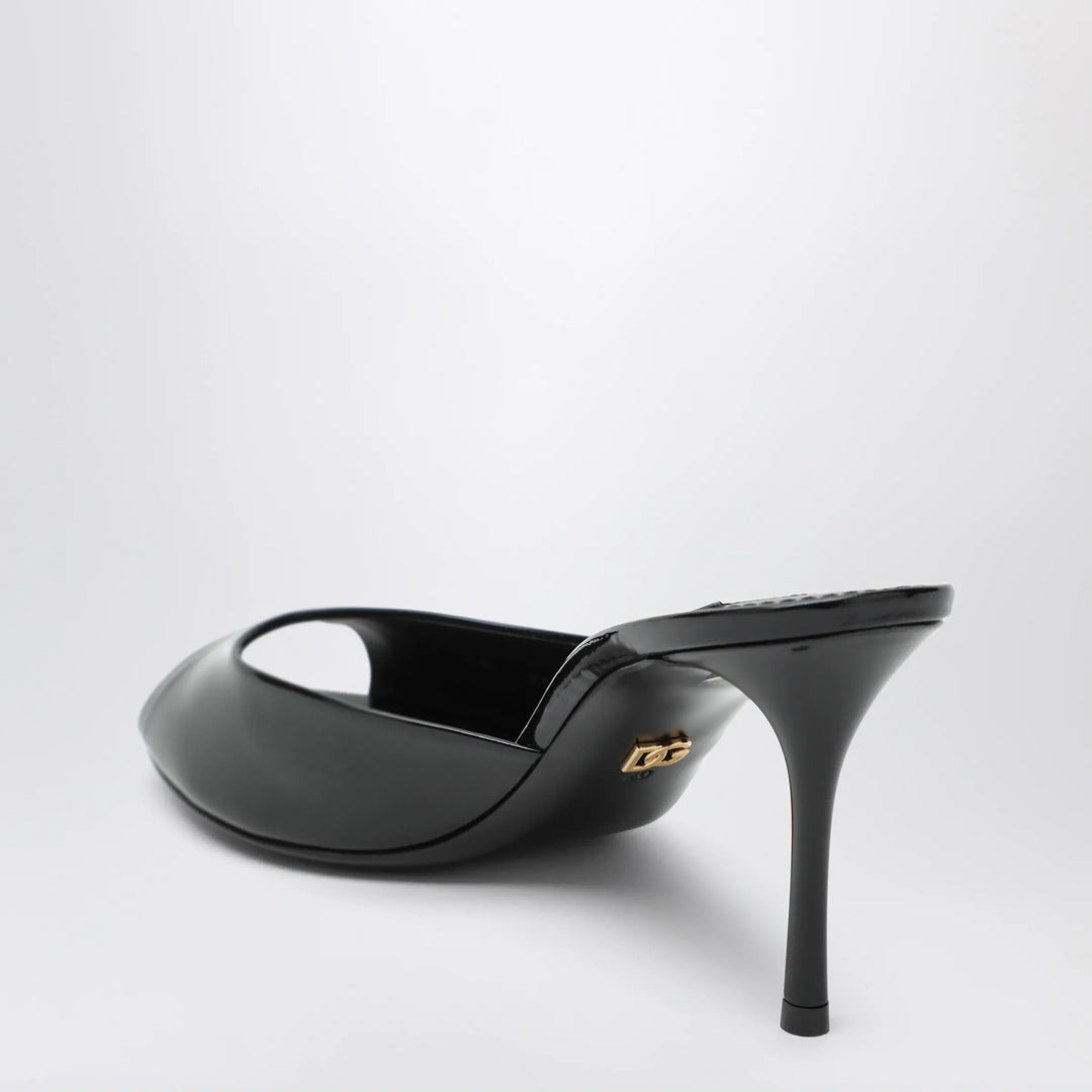 Dolce&amp;Gabbana - Black Keira patent mules Brand Apparel &amp; Accessories > Shoes
