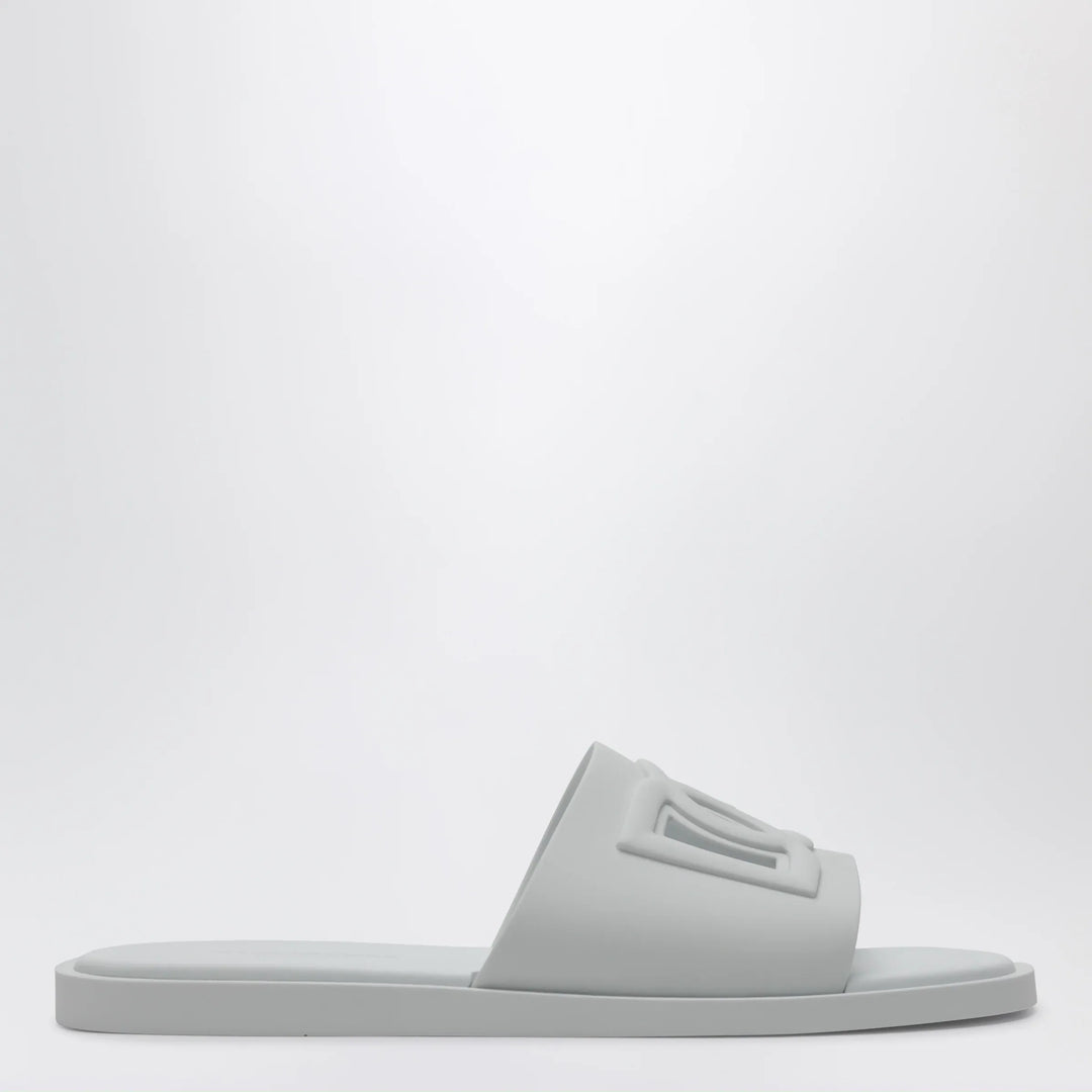 Dolce&amp;Gabbana - Optical white rubber beachwear slides Brand Apparel &amp; Accessories > Shoes 43 IT