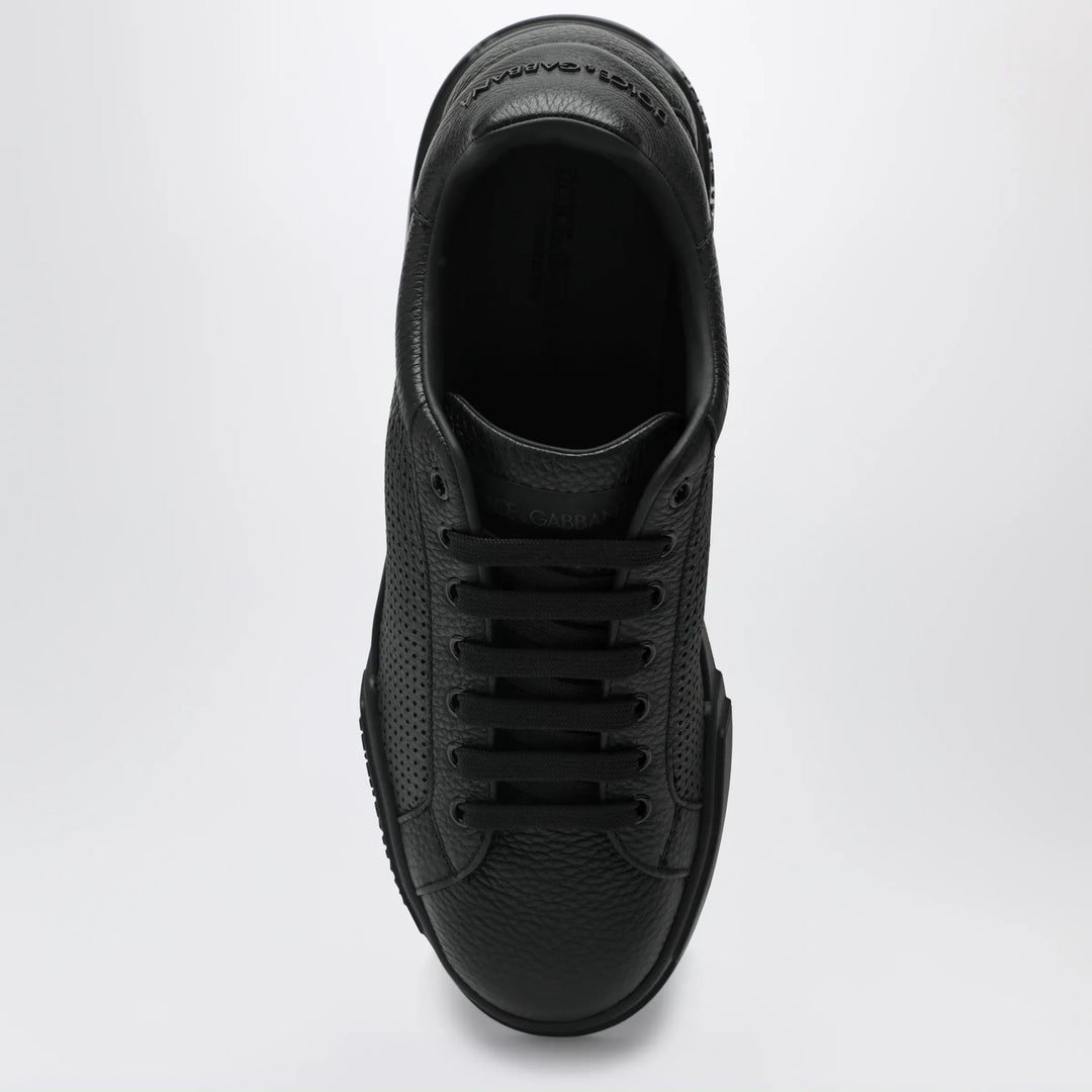 Dolce&amp;Gabbana - Portofino Light Strobel Sneakers in black leather Brand Apparel &amp; Accessories > Shoes
