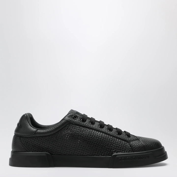 Dolce&amp;Gabbana - Portofino Light Strobel Sneakers in black leather Brand Apparel &amp; Accessories > Shoes 43 IT