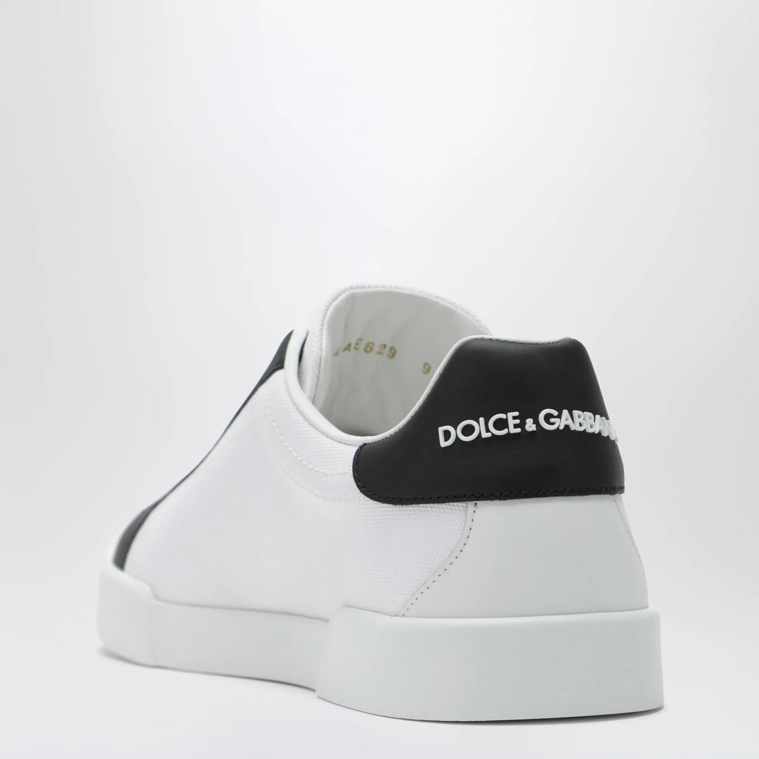 Dolce&amp;Gabbana - Portofino Light Strobel Sneakers in canvas and white/black leather Brand Apparel &amp; Accessories > Shoes
