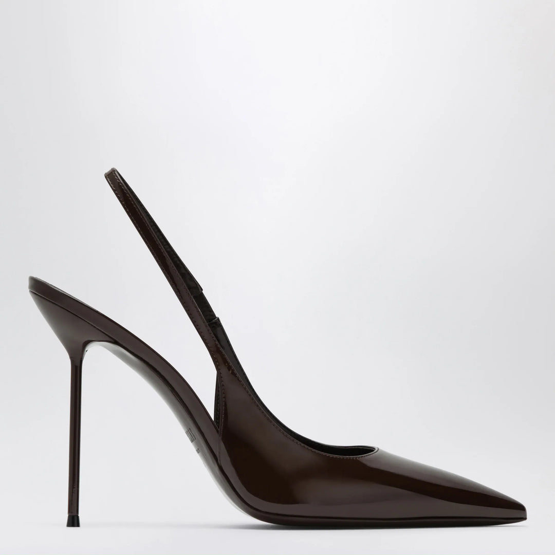 Paris Texas - Lidia slingback pumps in ebony patent leather Brand Apparel & Accessories > Shoes 36,5 IT