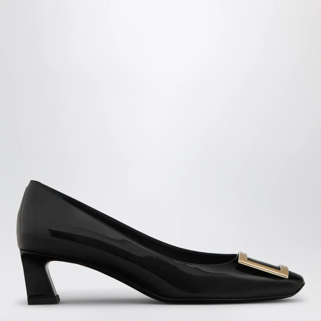 ROGER VIVIER - Black patent leather Trompette pumps Brand Apparel & Accessories > Shoes 36,5 IT
