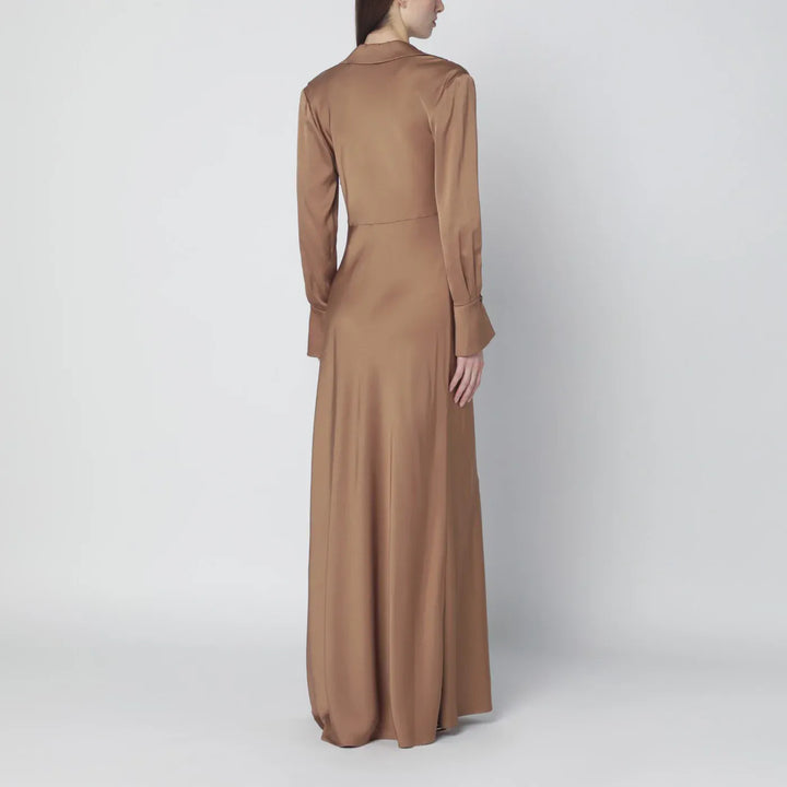 SIMKHAI - Adelle satin dress with draping Brand Apparel &amp; Accessories