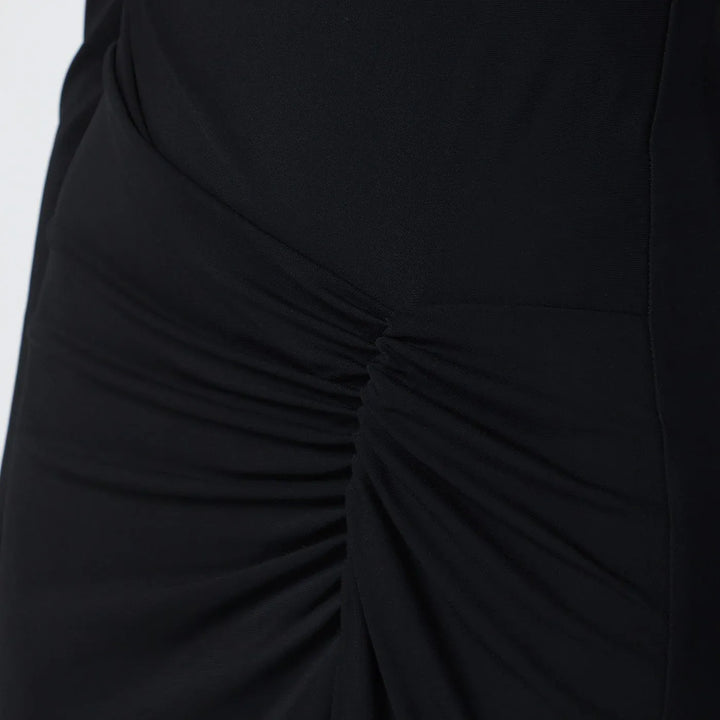 SIMKHAI - Ferrera dress in black draped jersey Brand Apparel &amp; Accessories