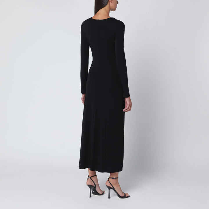 SIMKHAI - Ferrera dress in black draped jersey Brand Apparel &amp; Accessories